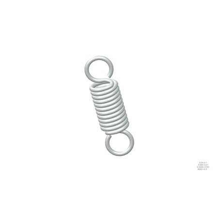 Approved Vendor Extension Spring, O=1.000, L= 3.50, W= .148 G009969145